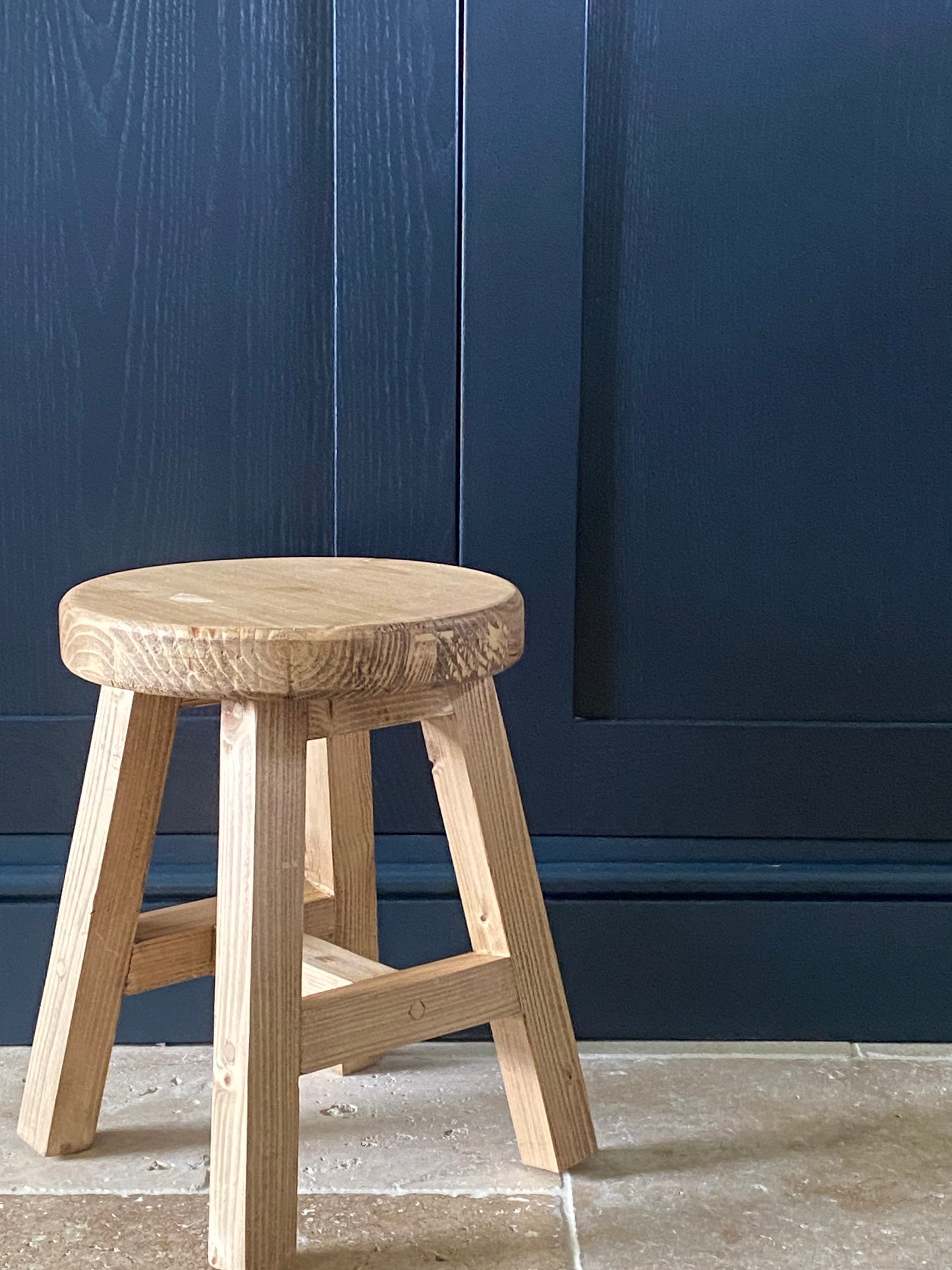 Handmade Rustic Wooden Milking Stool