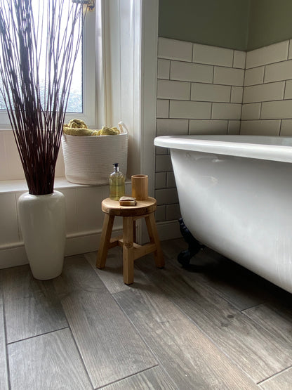 Handmade Rustic Wooden Milking Stool