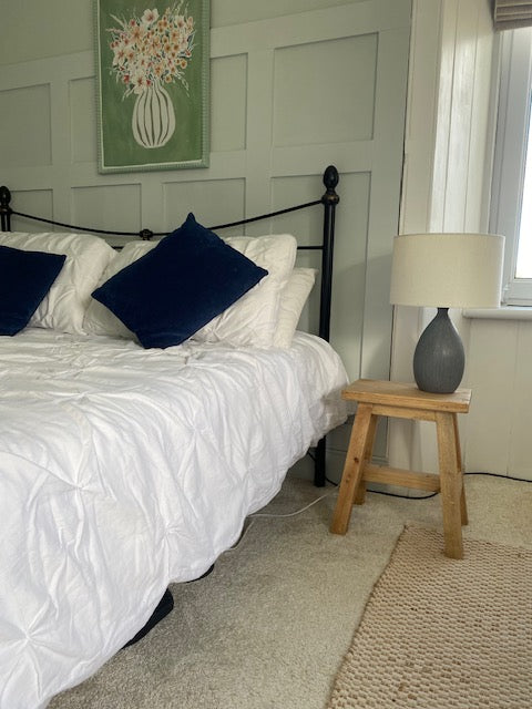 Farmhouse Rustic Wooden Stool - Side Table - Milking Stool