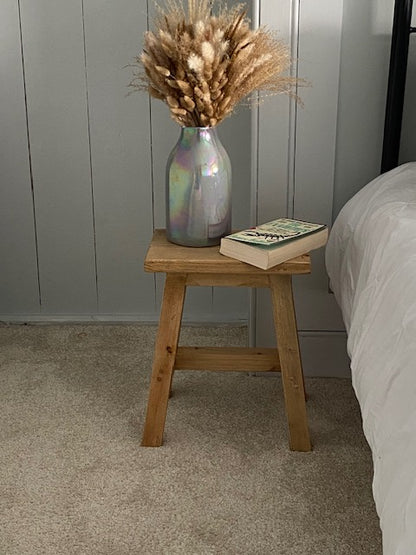 Farmhouse Rustic Wooden Side Table
