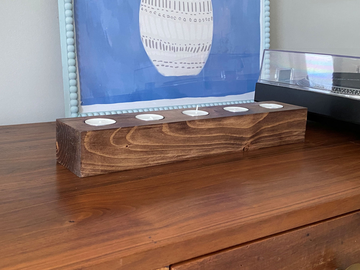 Handmade Reclaimed Wood Candle Holder