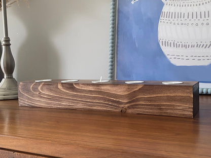 Handmade Reclaimed Wood Candle Holder